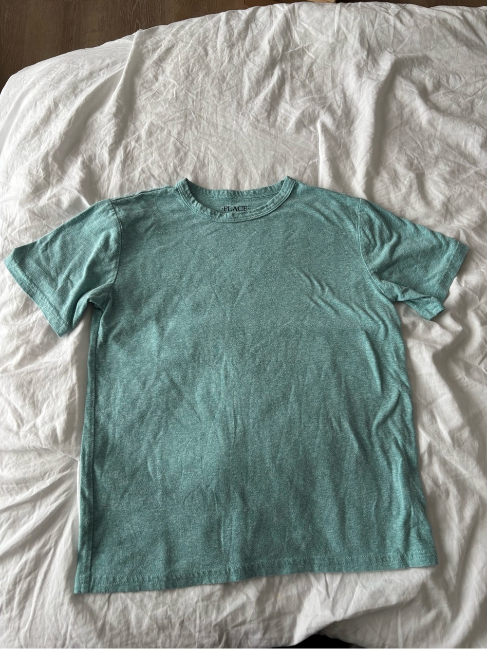 The Children's Place Boys Crew Neck Tee - Seafoam Green-sz 7/8